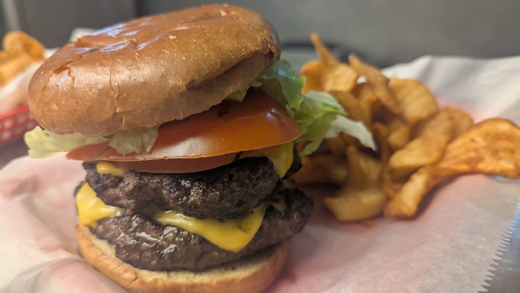 1/4 lb Smash Burger at Rivertown Grill in Madison, Indiana